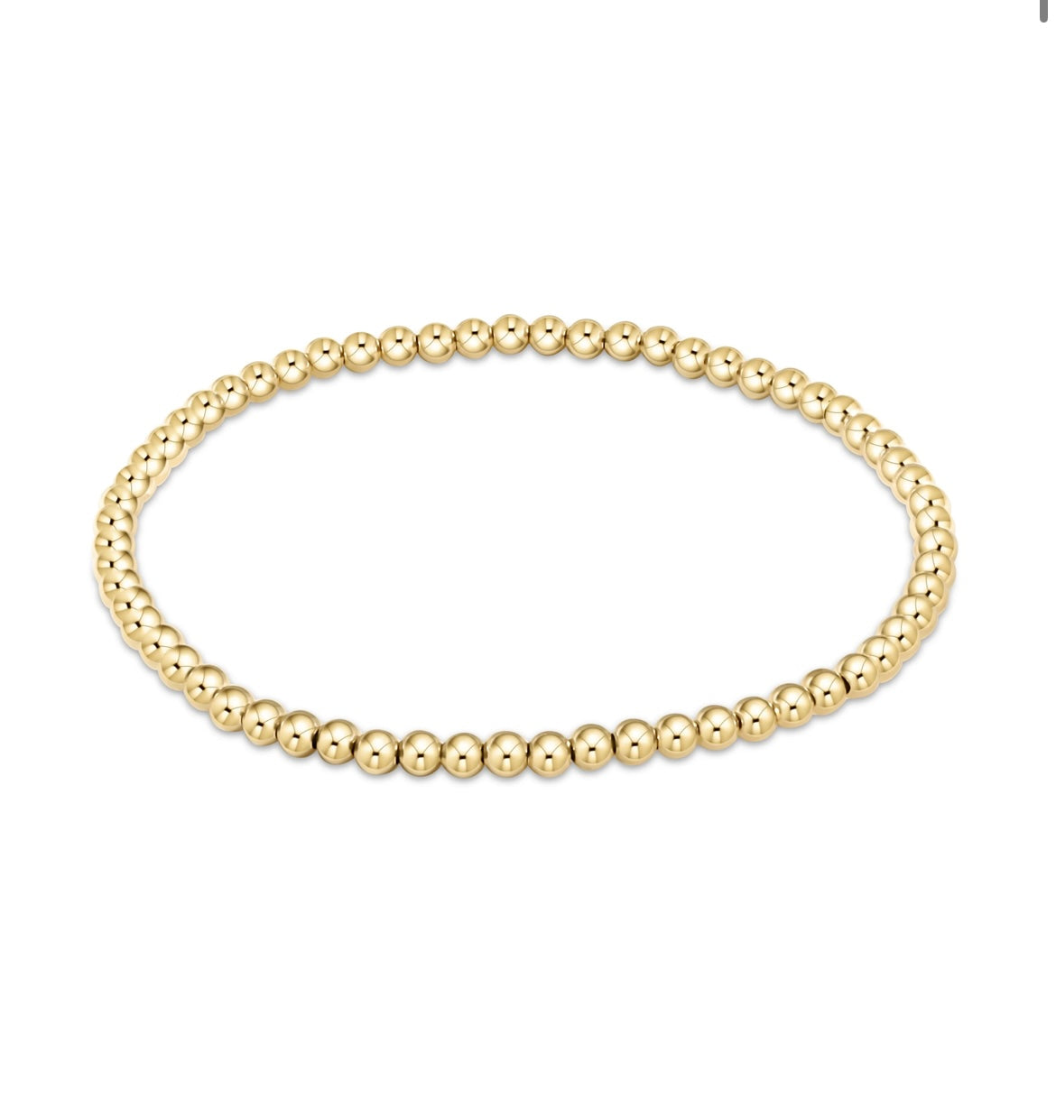 Enewton Classic Gold 3mm Bead Bracelet