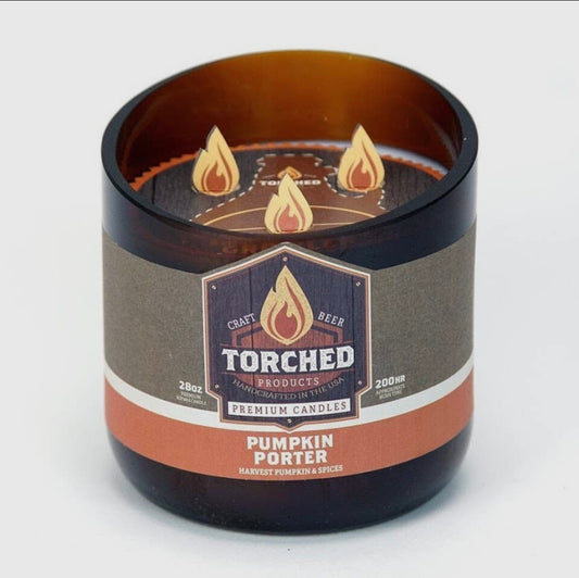 Torched Beer Growler Candle - Pumpkin Porter 28oz