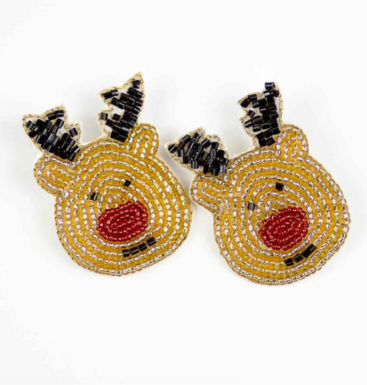 Beaded Christmas Earrings
