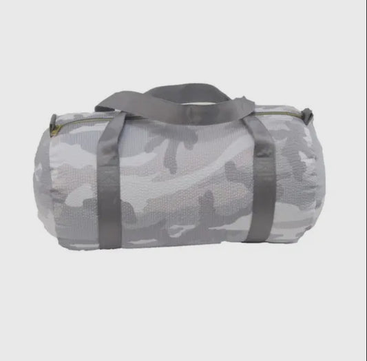 Medium Seersucker Duffel - Snow Camo