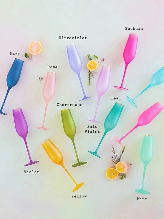 Solid Frosted Champagne Flute