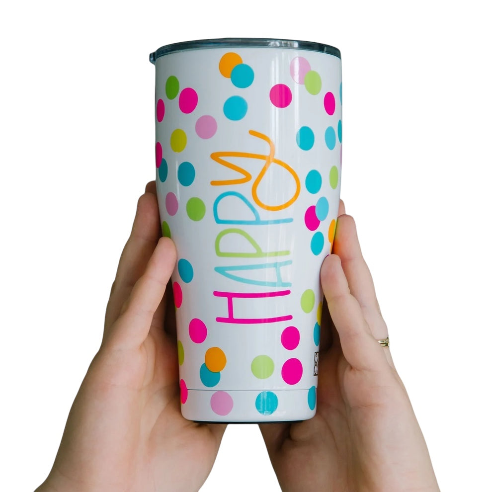 Mary Square Happy 30oz Tumbler