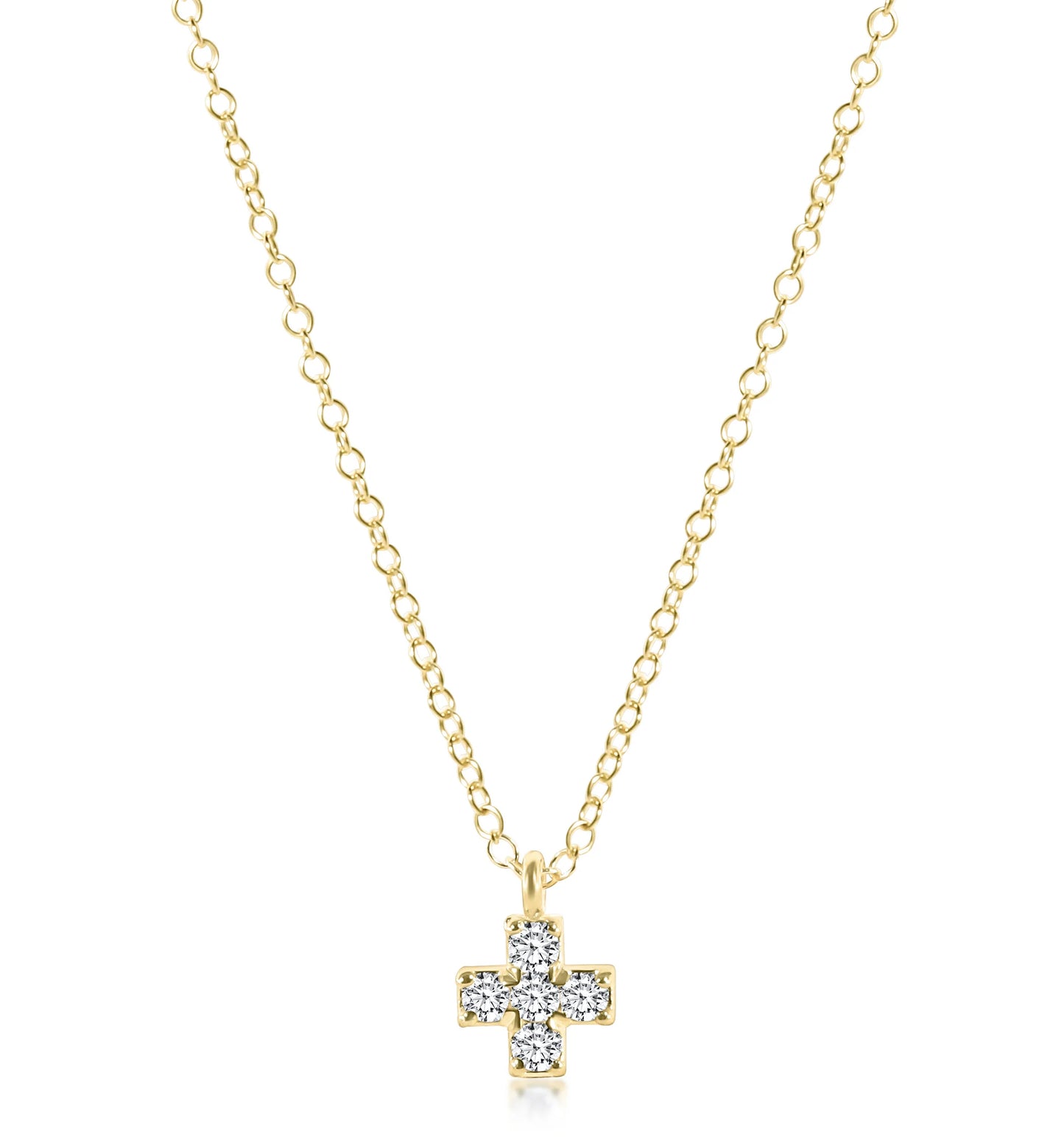 Enewton 14KT Gold & Diamond Signature Cross Necklace