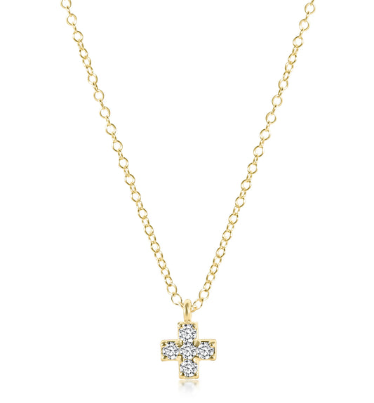 Enewton 14KT Gold & Diamond Signature Cross Necklace