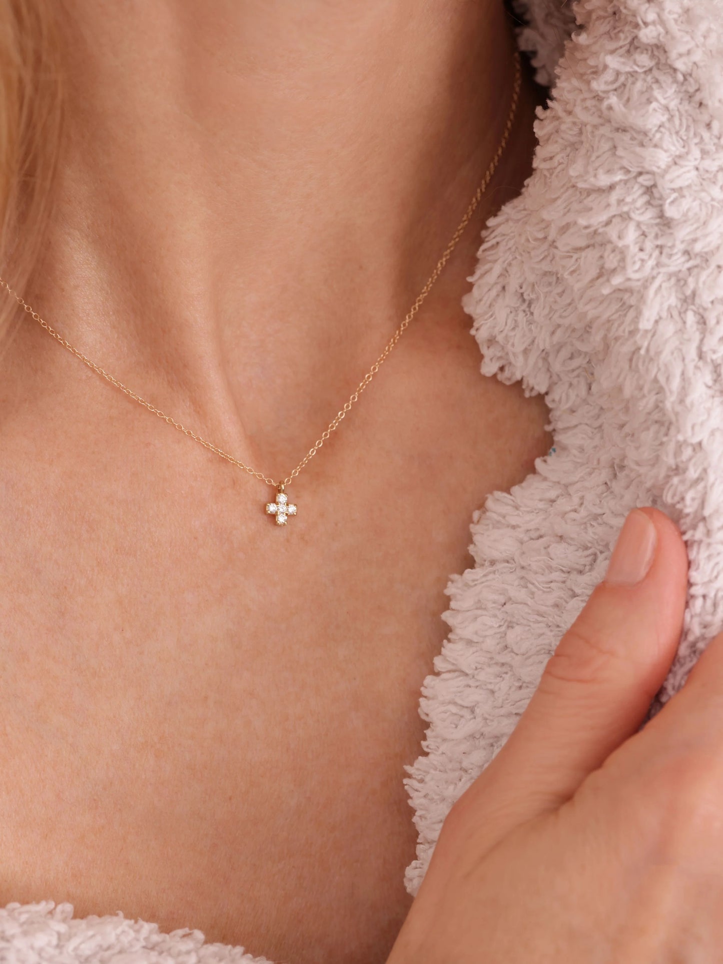 Enewton 14KT Gold & Diamond Signature Cross Necklace