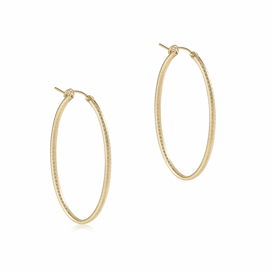 Enewton - Oval Gold 2" Hoop Earrings