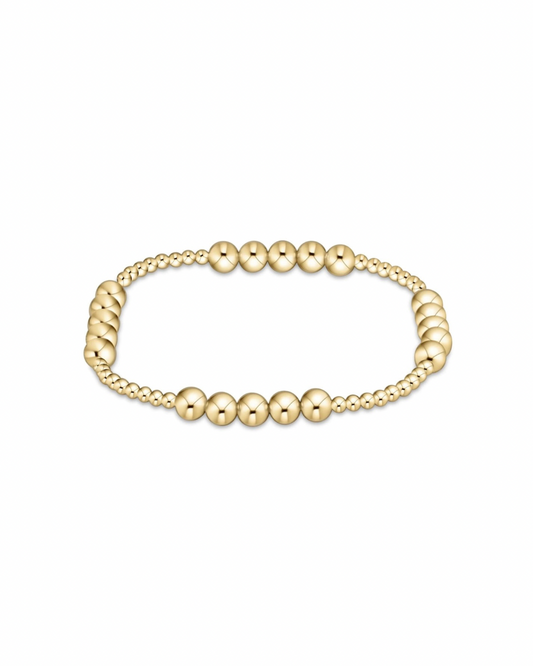 Enewton Classic Blissful Pattern 2.5mmBead Bracelet - 5mm Gold