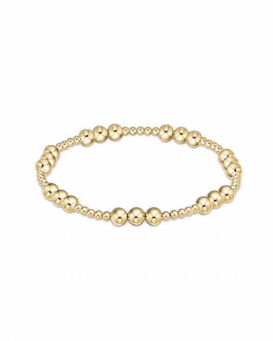 Enewton Classic Joy Pattern 5mm Bead Bracelet - Gold