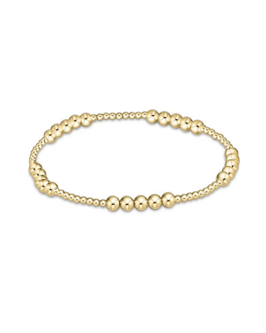 Enewton Classic Gold Beaded Bliss 2mm Bead Bracelet -4mm Gold