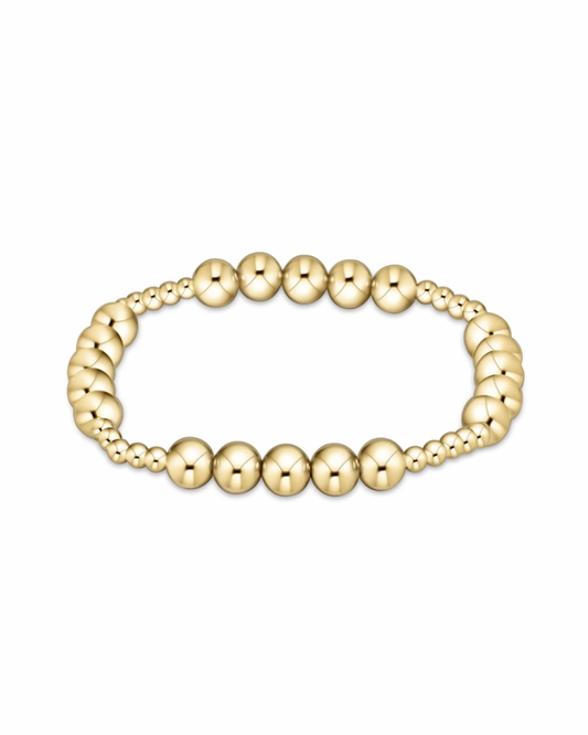 Enewton Classic Gold Beaded Bliss 3mm Bead Bracelet -6mm Gold
