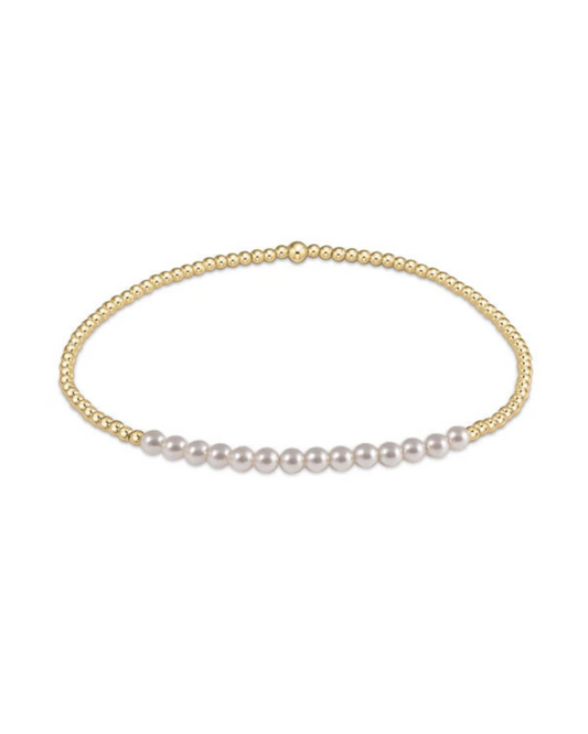 Enewton Gold Bliss 2mm Bead Bracelet - Pearl