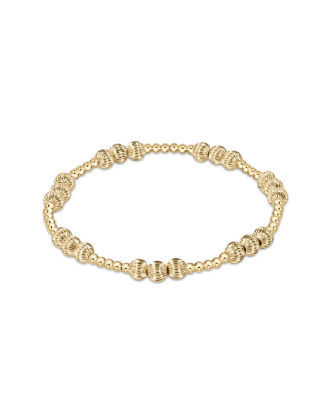 Enewton Dignity Joy Pattern 5mm Bead Bracelet - Gold