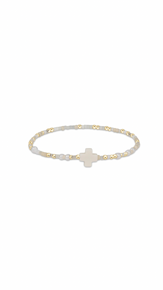Enewton Hope Unwritten Signature Cross Bracelet-Call Me On My Shellphone