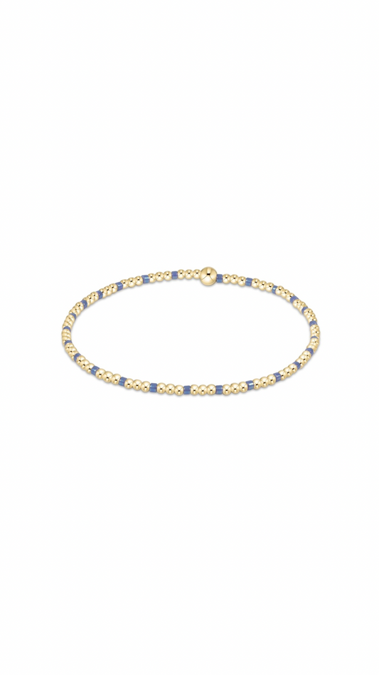 Enewton Hope Sincerity Pattern 2mm Bead Bracelet-Bright Blue