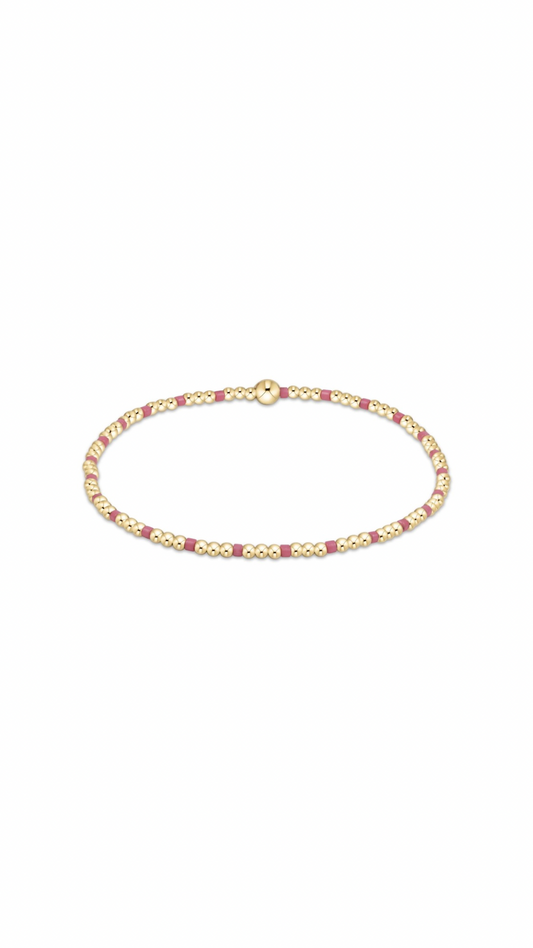 Enewton Hope Sincerity Pattern 2mm Bead Bracelet-Bright Pink