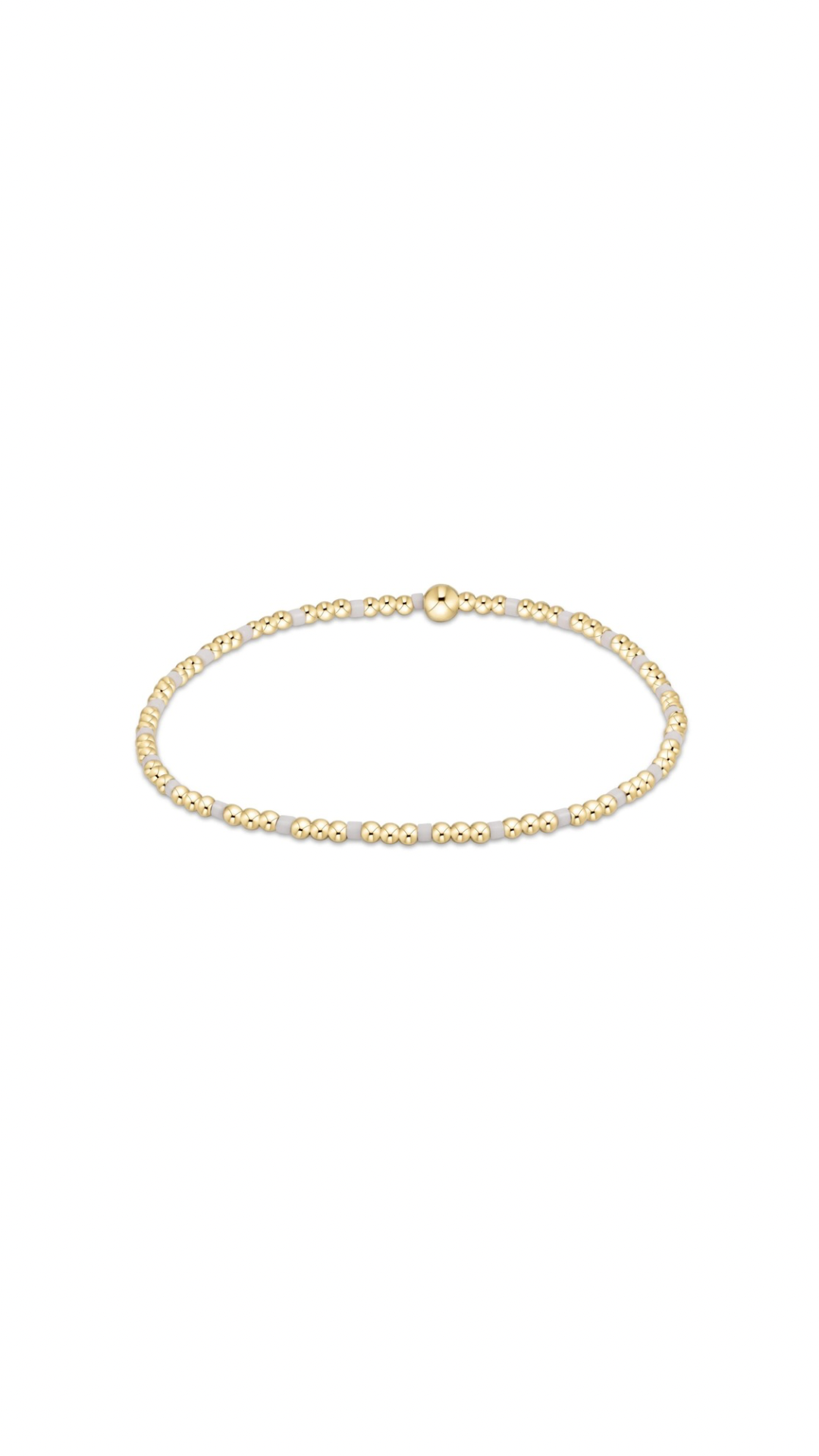 Enewton Hope Sincerity Pattern2mm Bead Bracelet-White