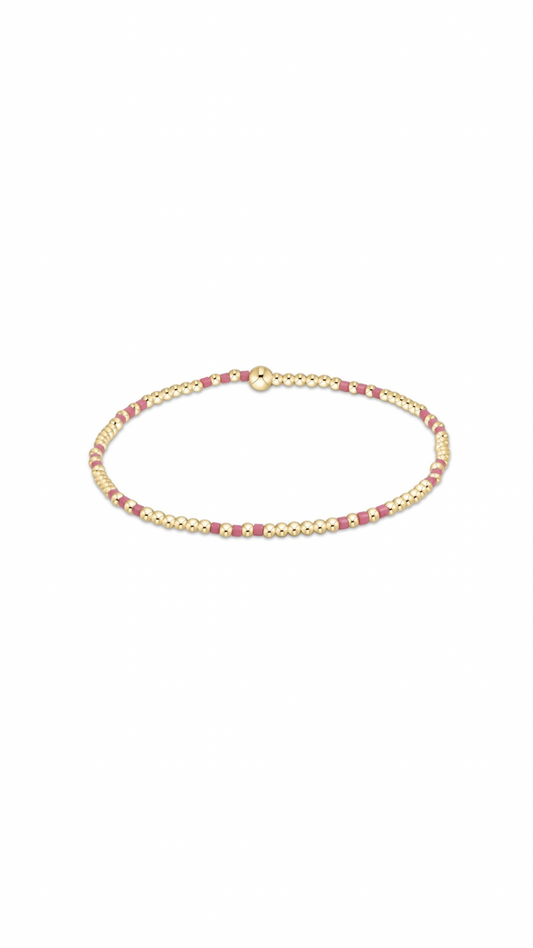 Enewton Hope Joy Pattern 2mm Bead Bracelet-Bright Pink