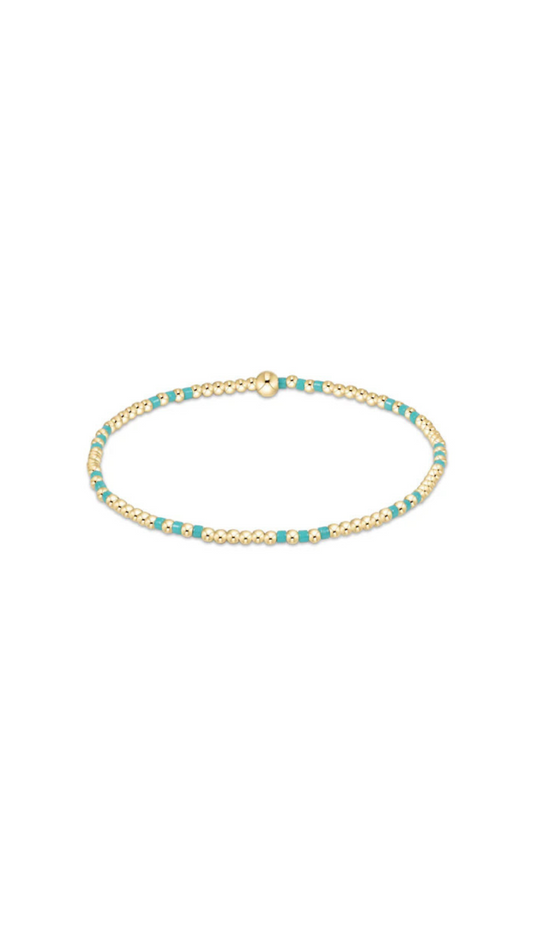 Enewton Hope Joy 2mm Bead Bracelet-Turquoise