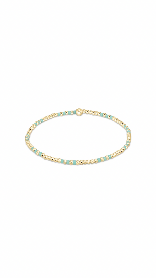 Enewton Hope Joy Pattern 2mm Bead Bracelet-Mint