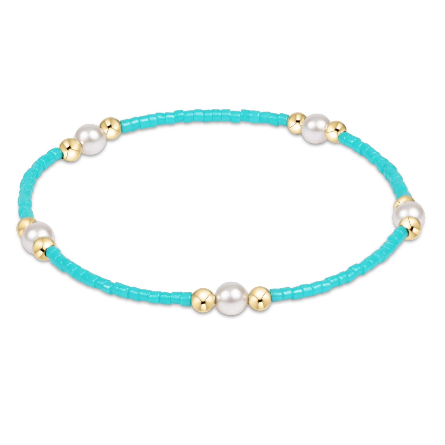 E NEWTON HOPE PURPOSE PEARL BRACELET - TURQUOISE