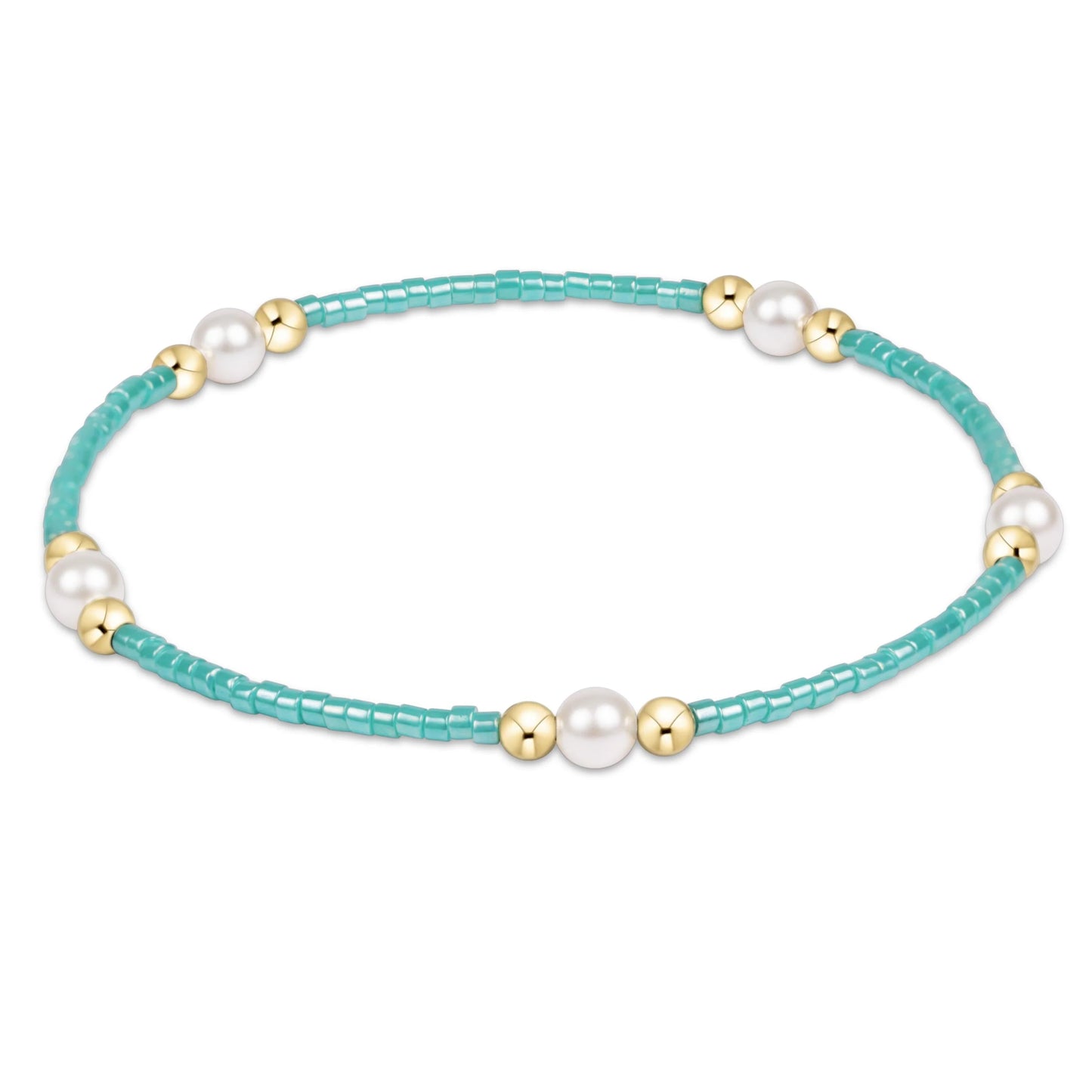 E NEWTON HOPE PURPOSE PEARL BRACELET - SEA GLASS