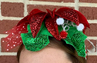 9" Poinsettia Headband