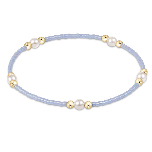 E NEWTON HOPE PURPOSE PEARL BRACELET - OCEAN MIST