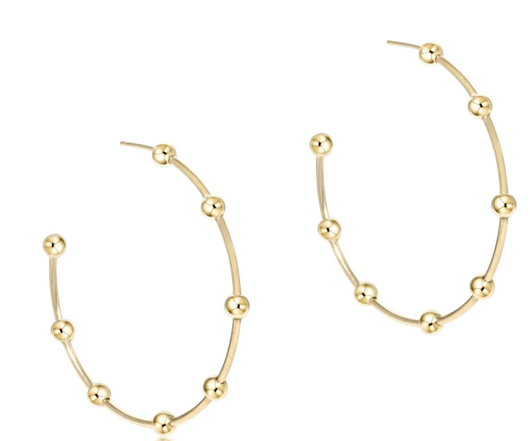 Enewton Bead Simplicity 1.5" Post Hoop - 4mm Gold