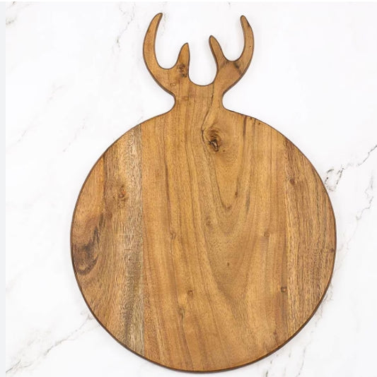 Round Antler Serving Board