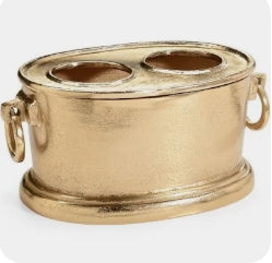 Gold Beveled Wine Chiller