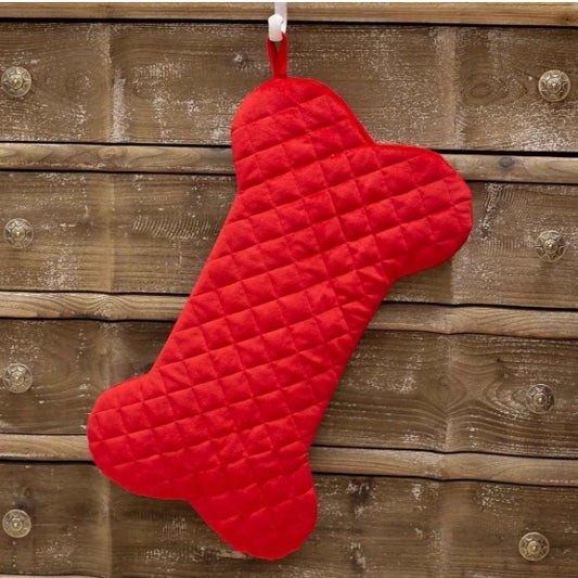 Quilted Dog Bone Stocking