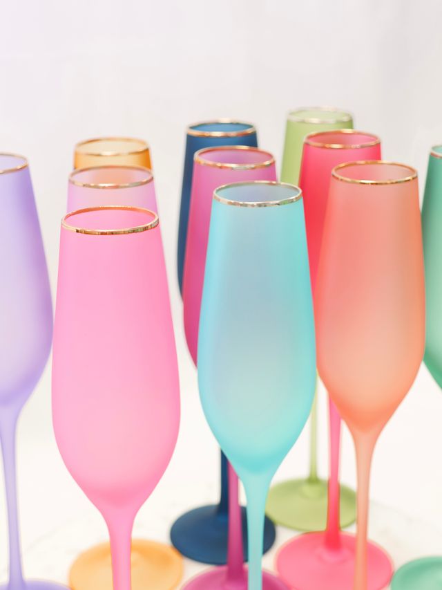 Solid Frosted Champagne Flute