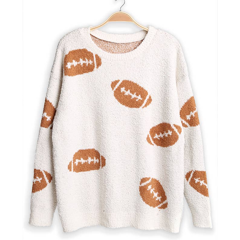 Football Cozy Crew Neck Sweater