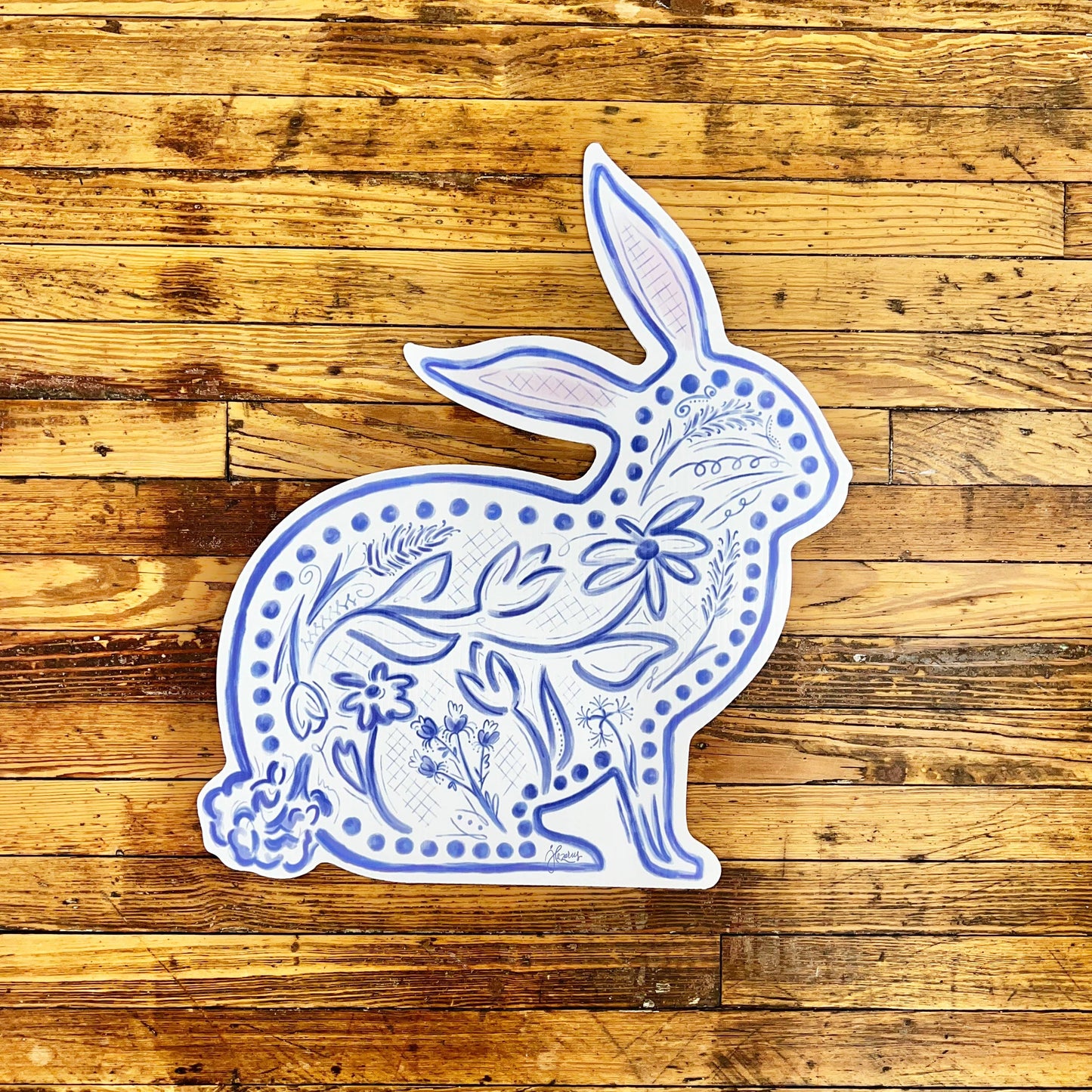 Blue Chinoiserie Bunny and Easter Eggs Collection