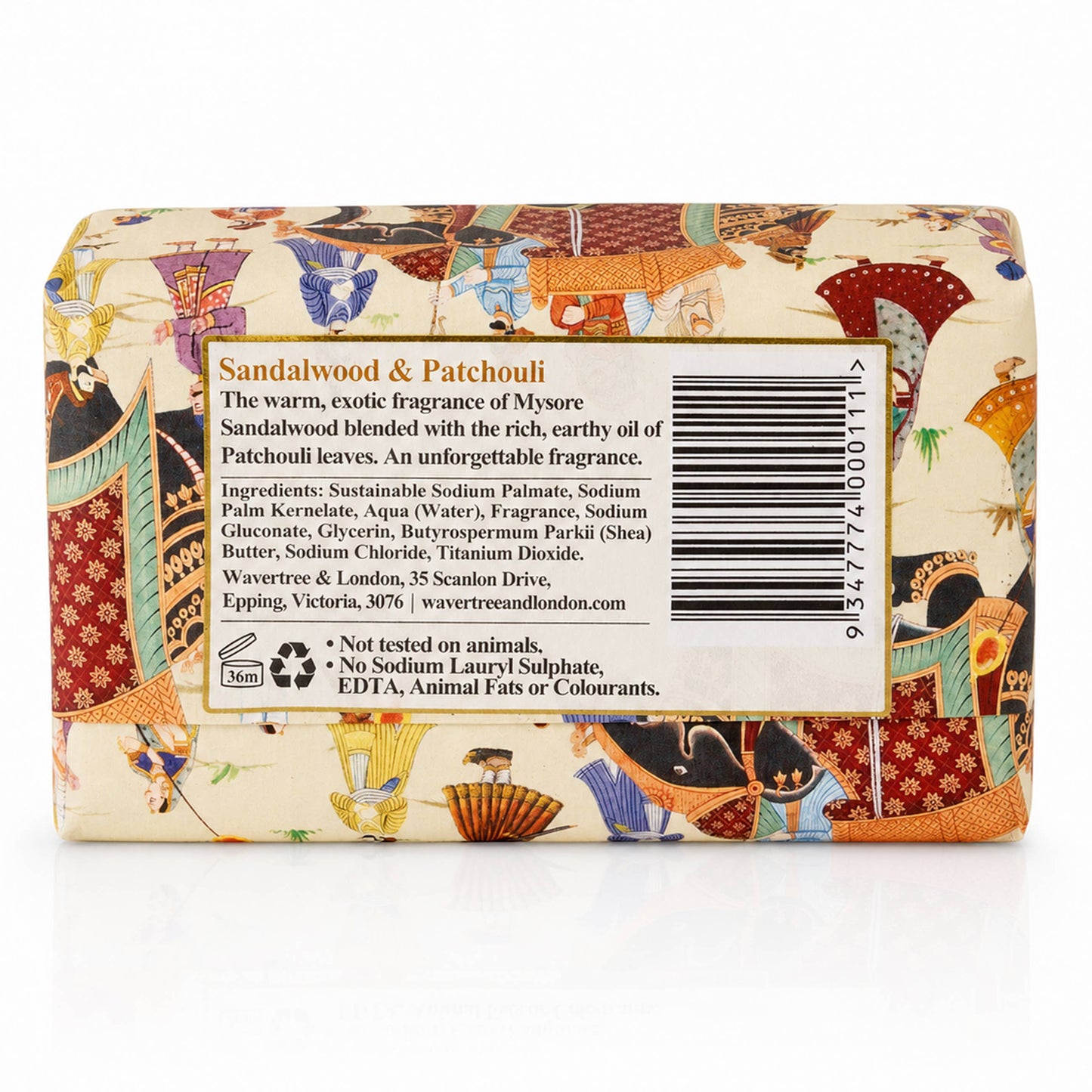 Wavertree & London Sandalwood & Patchouli  Luxury Soap Bars