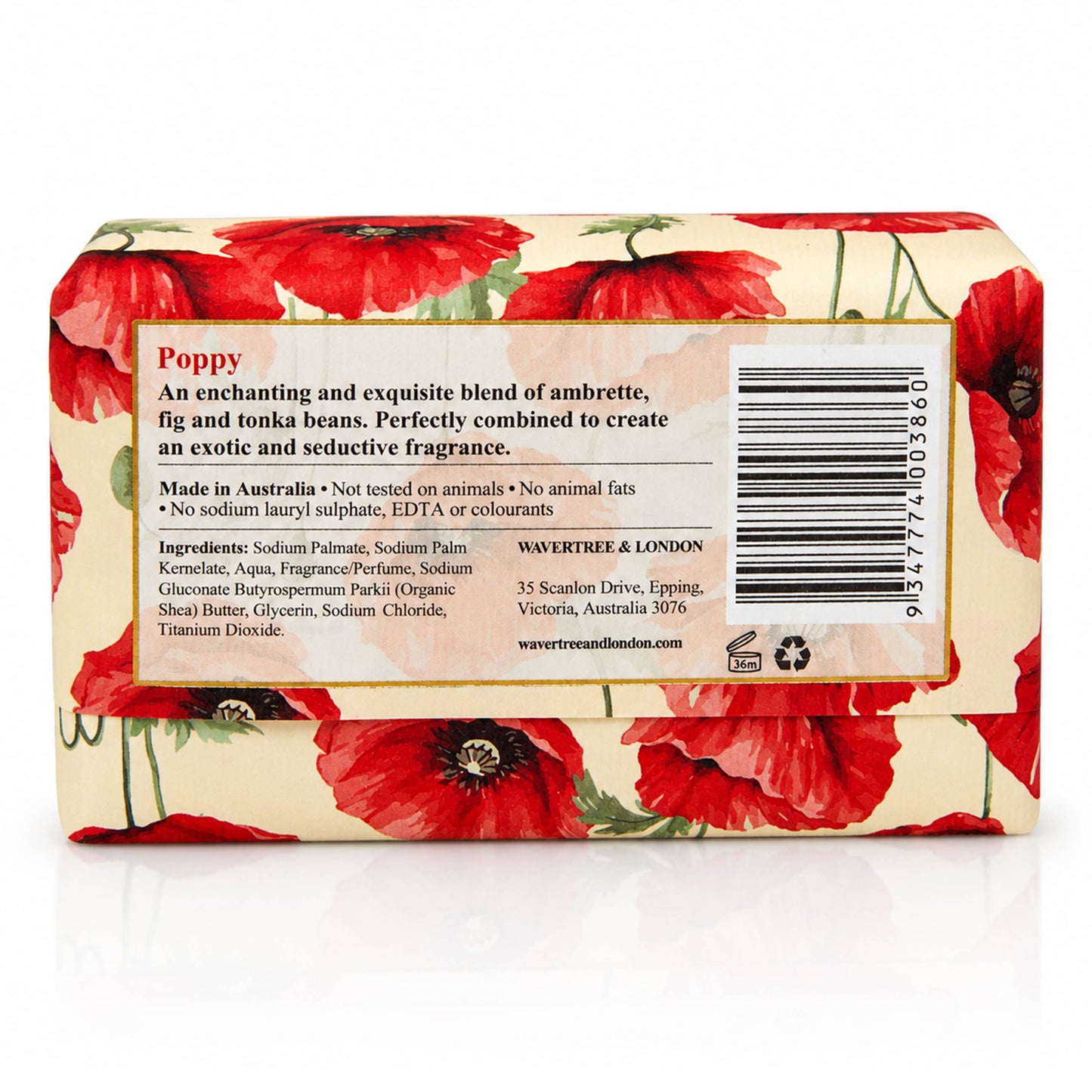 Wavertree & London Poppy Luxury Soap Bars