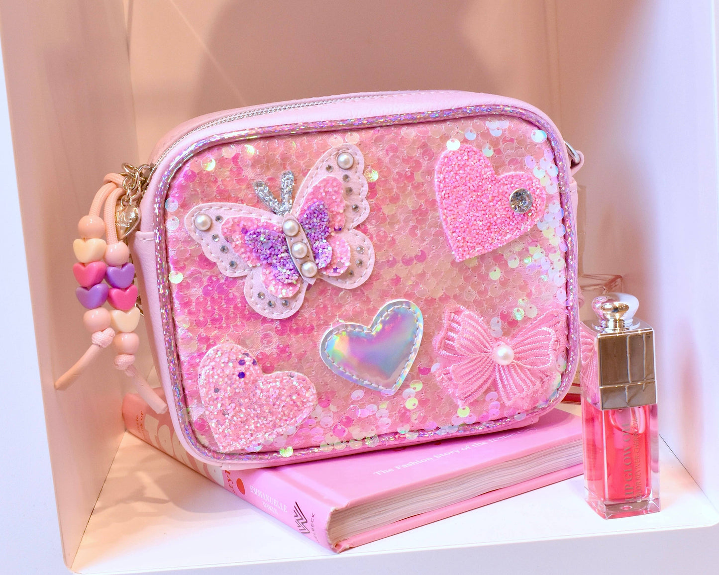 Sequin Applique Crossbody Bag