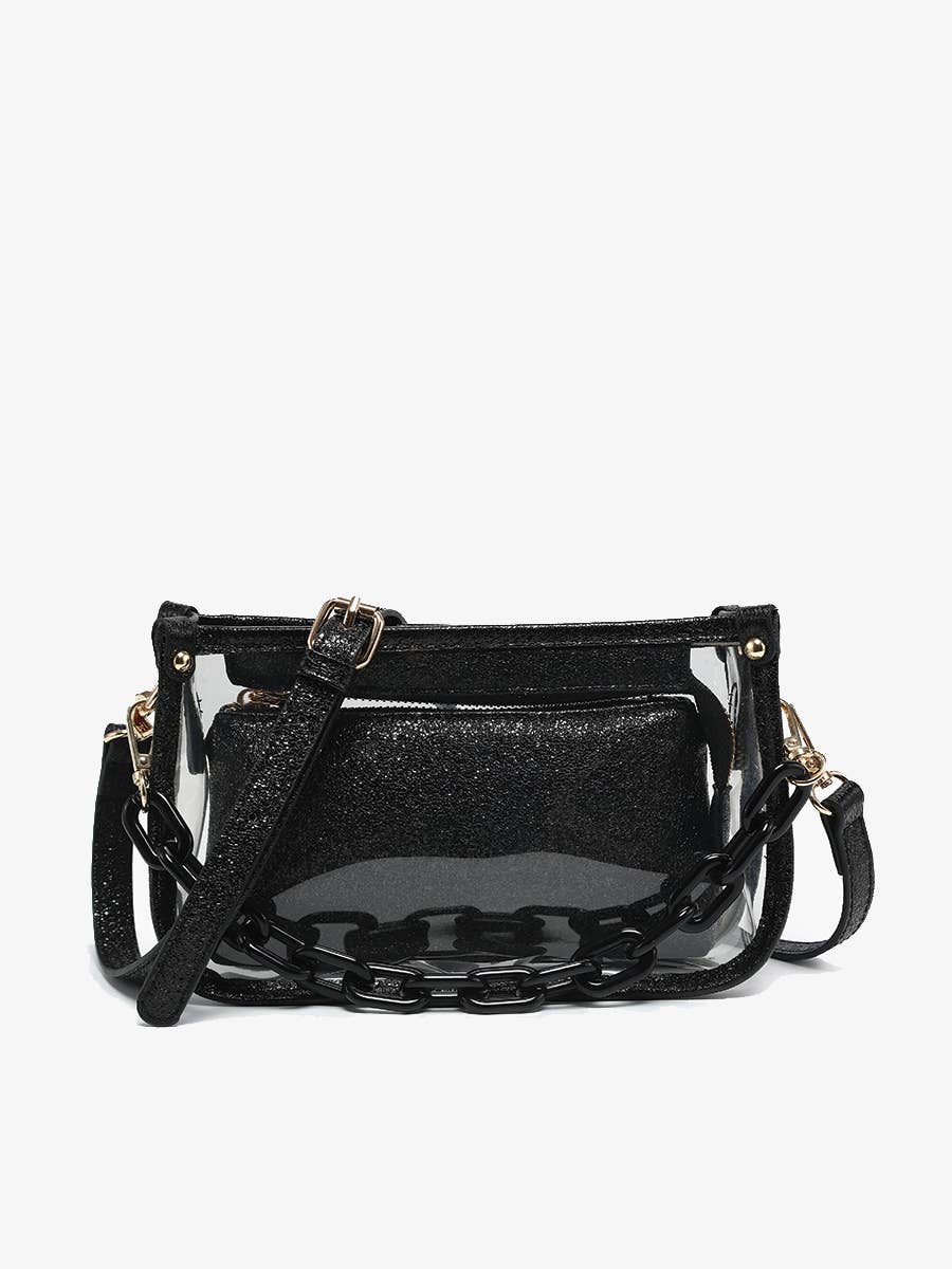 M2226CR Jessica Clear Crossbody w/ Chain