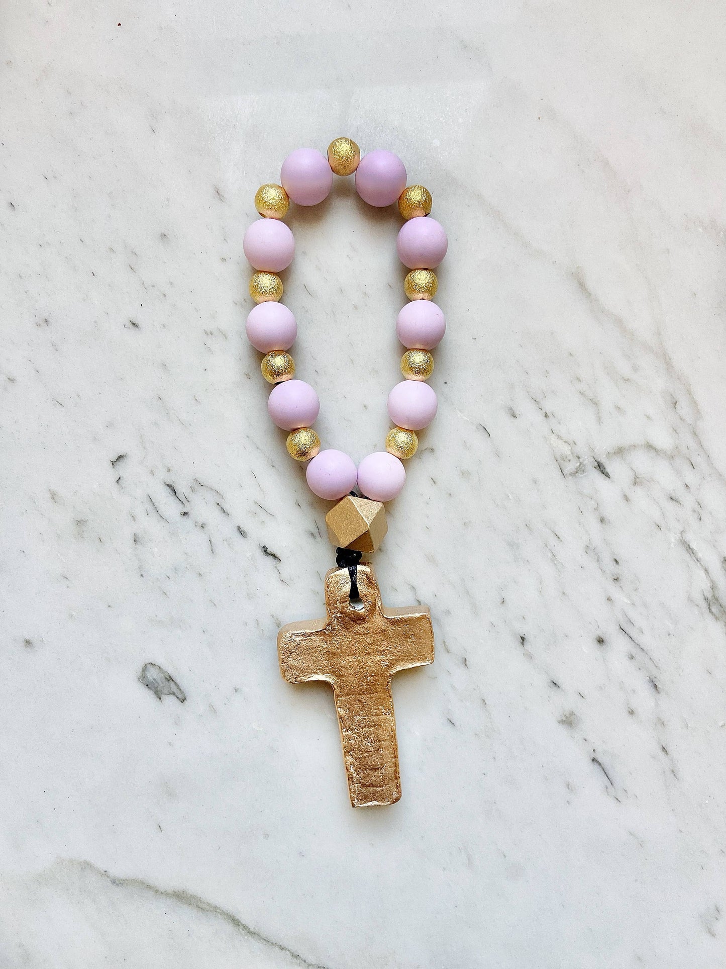 Prayer Beads with Gold - 4 Colors