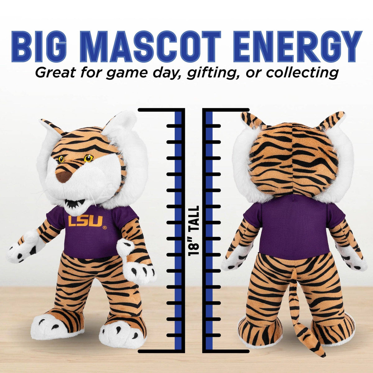 Bleacher Creatures LSU Tigers Mike the Tiger 18" Collegiate Mascot Plush Figure