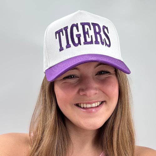 LM-3014 TIGERS CAP DEEP PURPLE