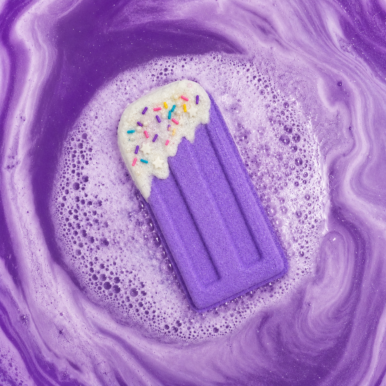 Purple Popsicle Prize Inside Bath Bomb