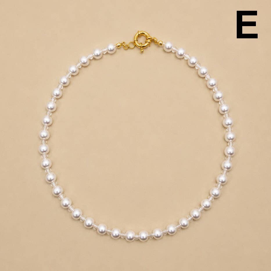 Natural Stone Semi-Precious Glass Mixed Necklace | 40NK9659