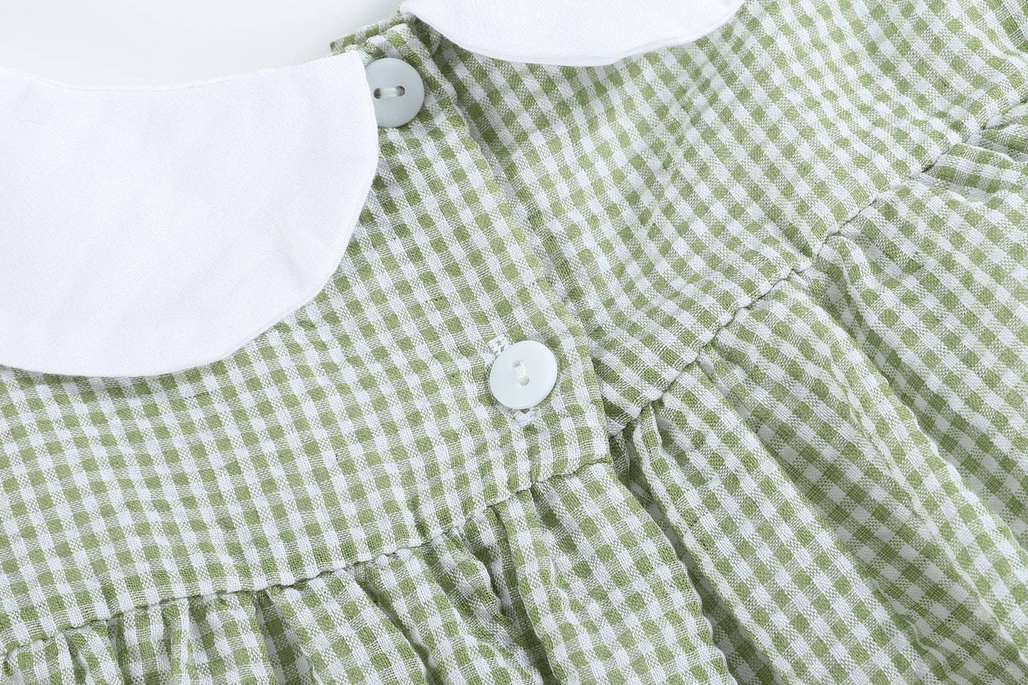 Green Gingham Pumpkin Dress