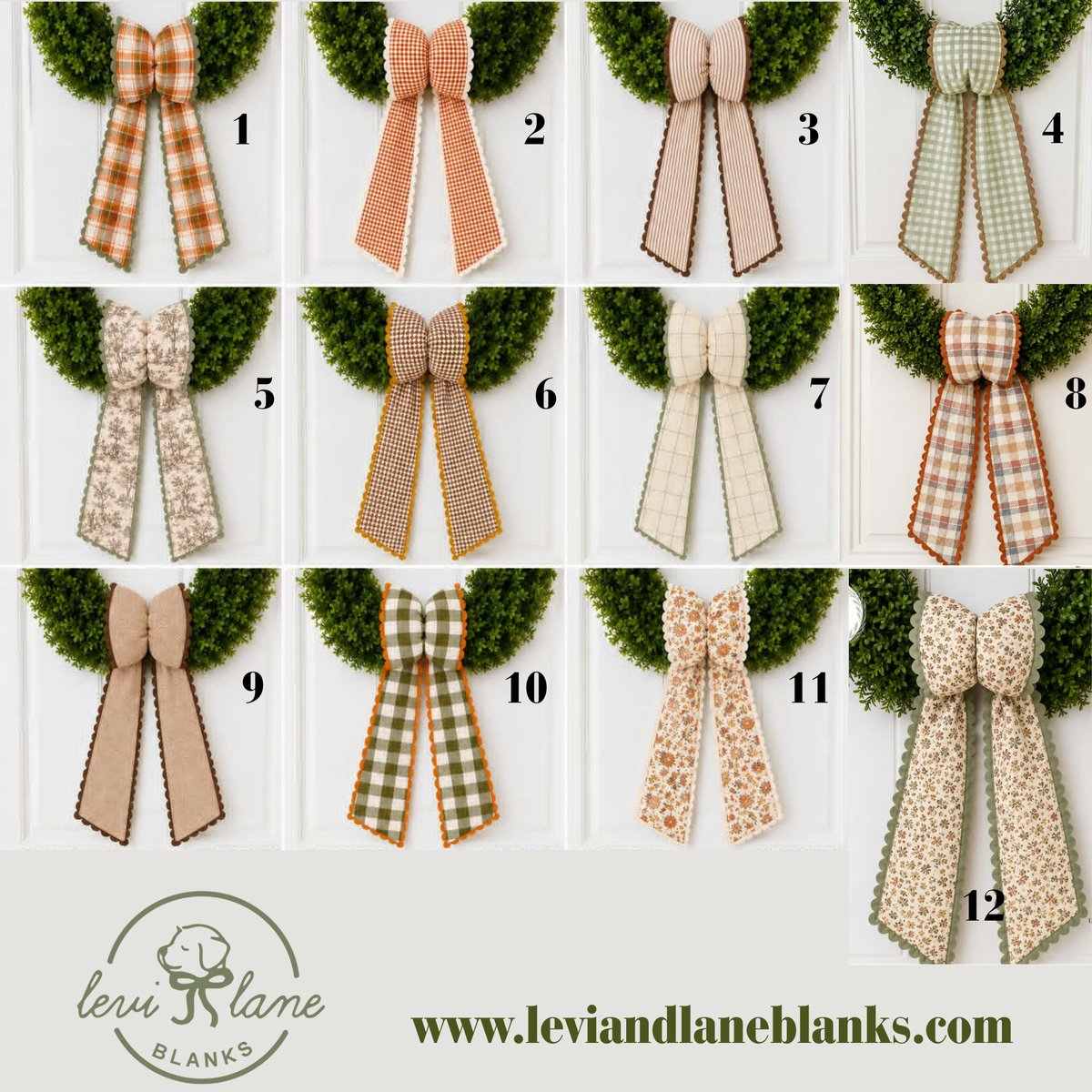 Fall Bow Wreath Sash Pre-Order - CAPPED - ETA End of August
