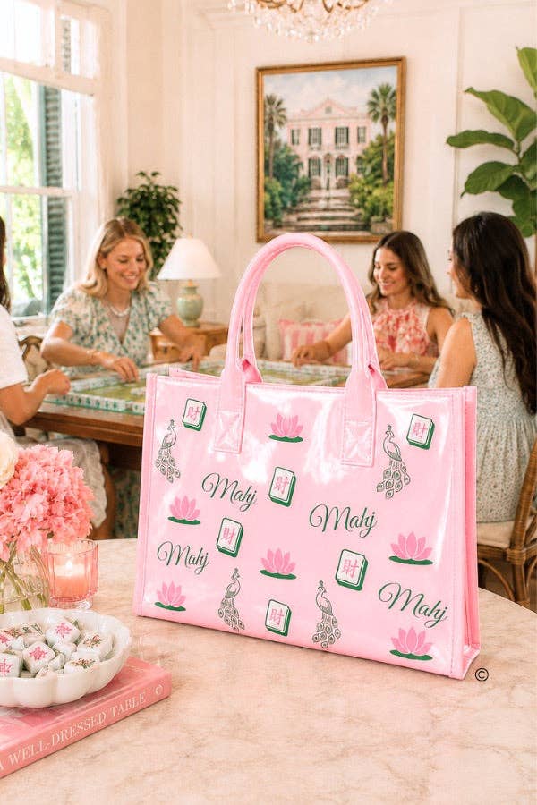 Southern Shuffle Pink Vinyl Tote©