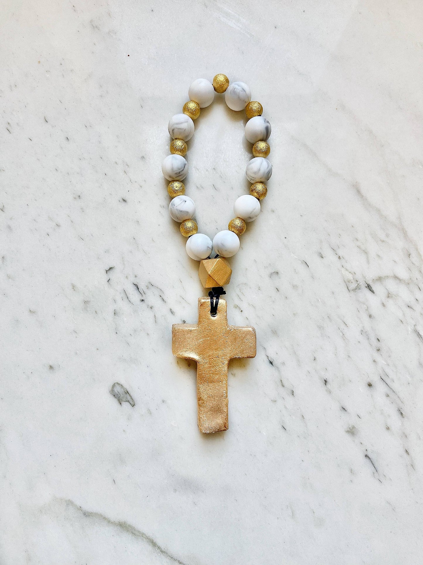 Prayer Beads with Gold - 4 Colors