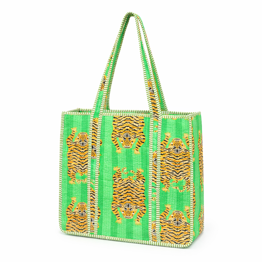 Green Tiger Multi Quilted Bag