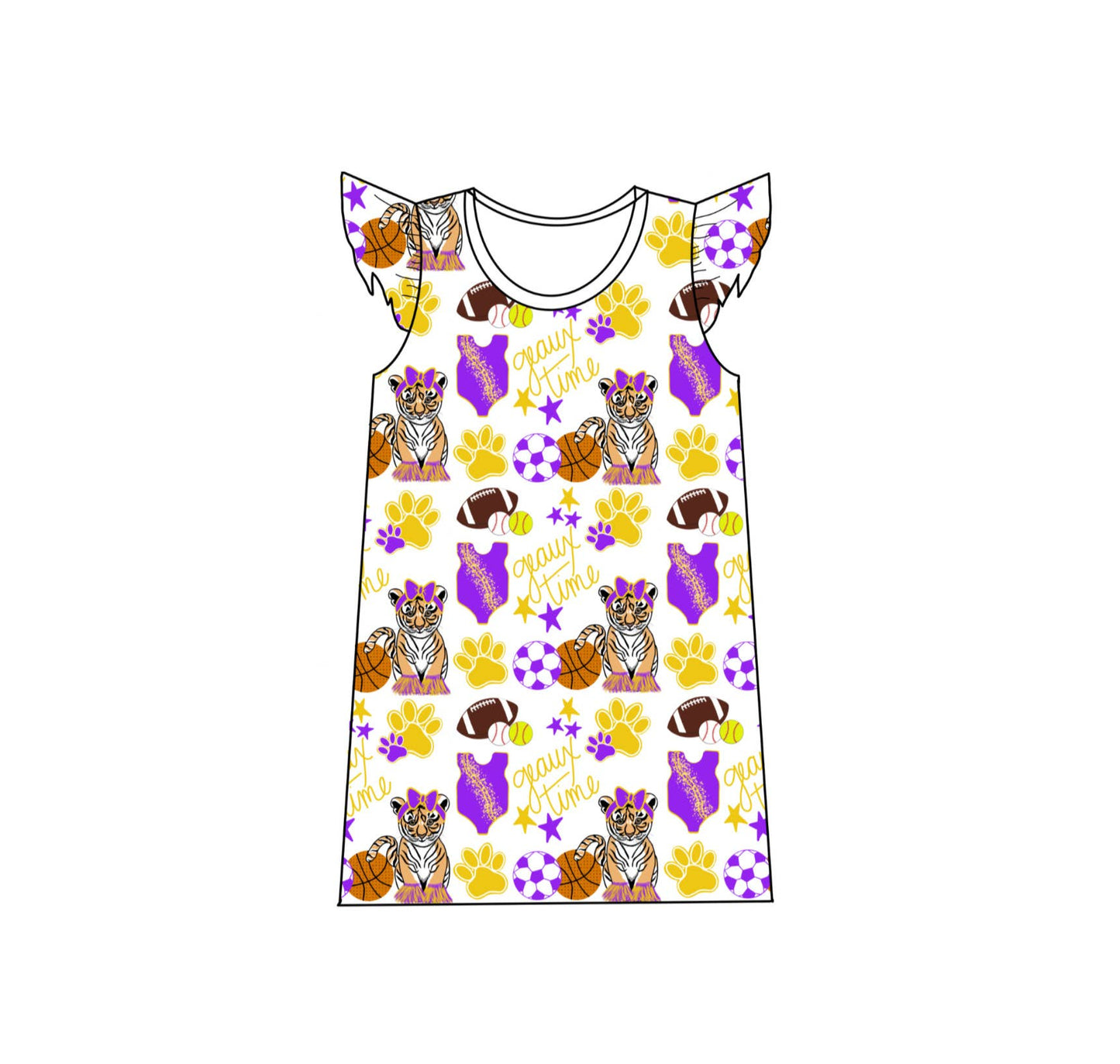Geaux Time Lounge Gown