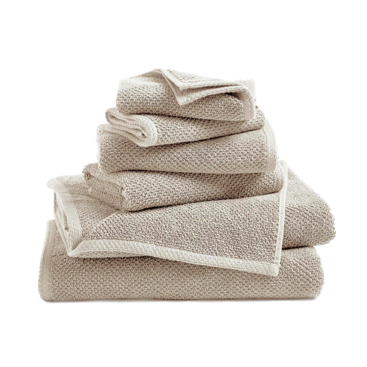 6 Piece Cotton Textured Bath Towel Set - Acacia Collection